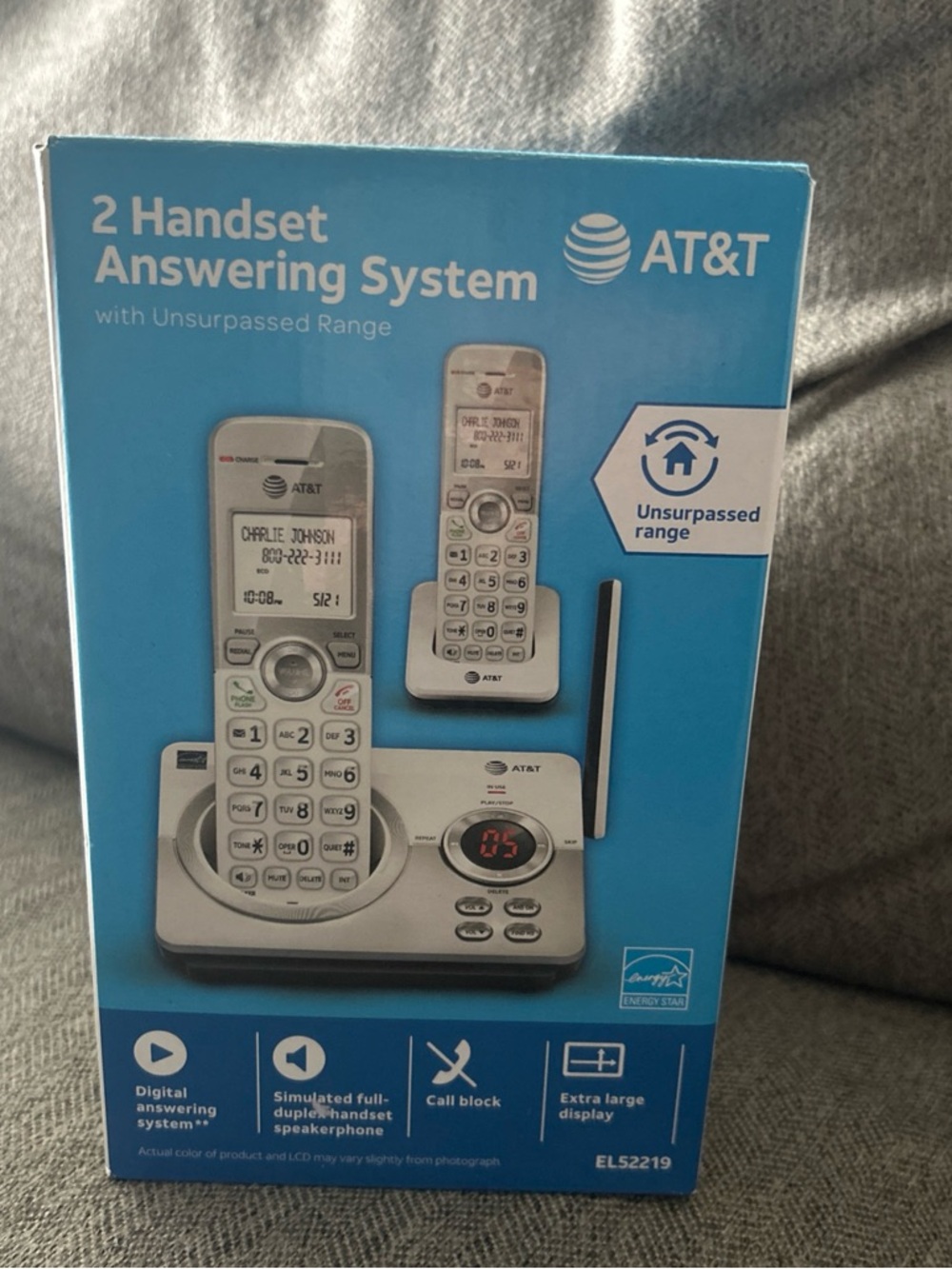 AT&T 2-Handset Cordless Answering System - White